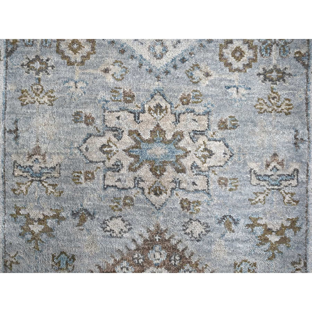 2'6" x 24'5" New Hand Knotted Grey Cotton Runner Oriental Rug - MOA10210067