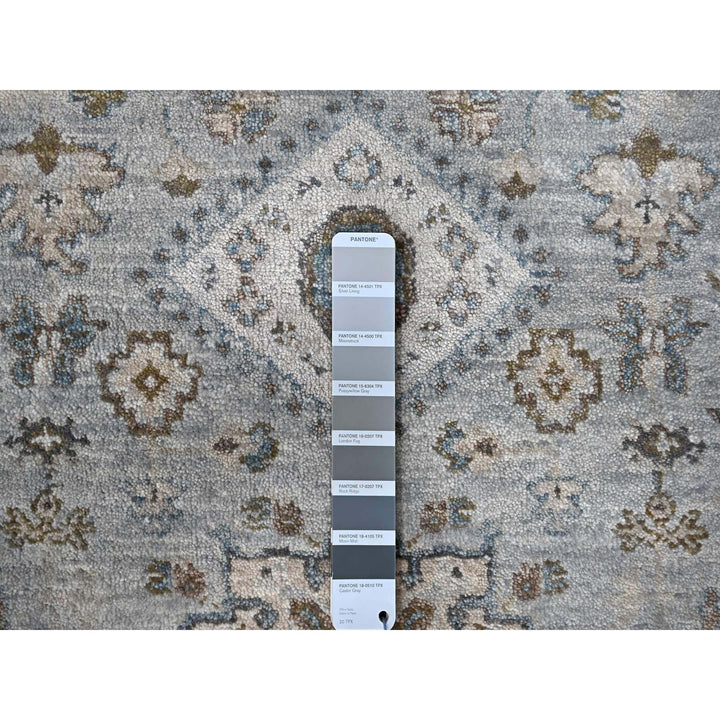 2'6" x 24'3" New Hand Knotted Grey Cotton Runner Oriental Rug - MOA10210068