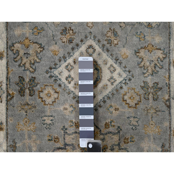 2'9" x 14'0" New Hand Knotted Grey Cotton Runner Oriental Rug - MOA10210069