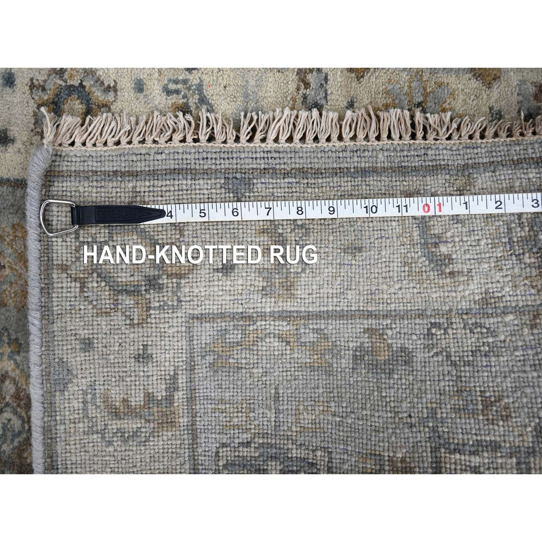 2'9" x 14'0" New Hand Knotted Grey Cotton Runner Oriental Rug - MOA10210069