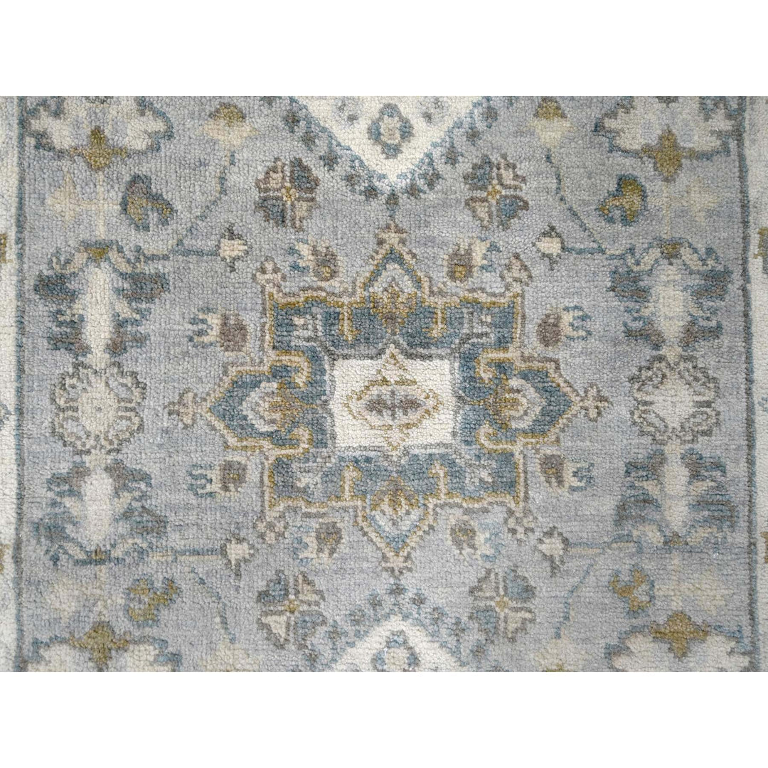 2'8" x 8'0" New Hand Knotted Grey Wool Runner Oriental Rug - MOA10210186