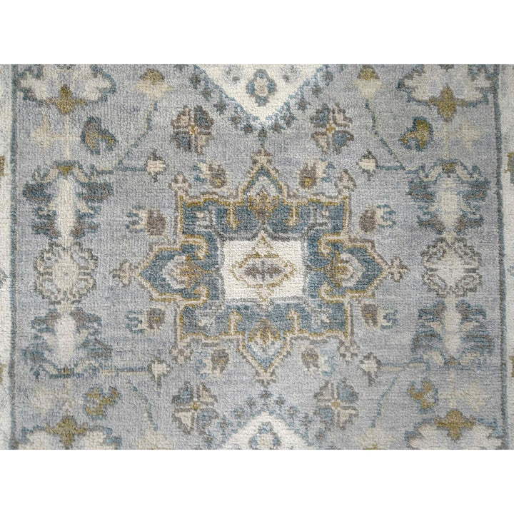 2'8" x 8'0" New Hand Knotted Grey Wool Runner Oriental Rug - MOA10210186