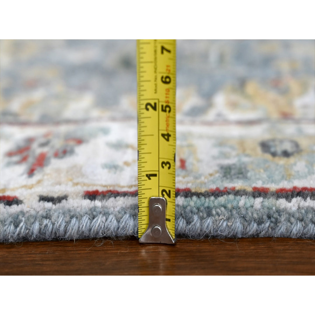 2'0" x 2'10" New Hand Knotted Grey Wool Rectangle Oriental Rug - MOA10210188