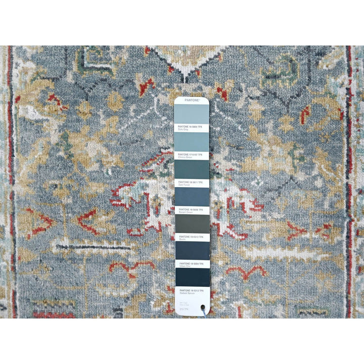 2'0" x 2'11" New Hand Knotted Grey Wool Rectangle Oriental Rug - MOA10210189