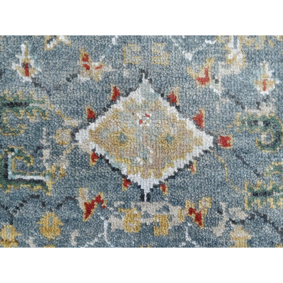 2'0" x 2'11" New Hand Knotted Grey Wool Rectangle Oriental Rug - MOA10210189