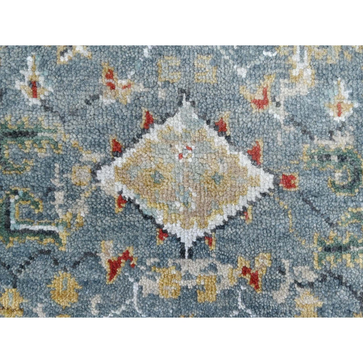 2'0" x 2'11" New Hand Knotted Grey Wool Rectangle Oriental Rug - MOA10210189