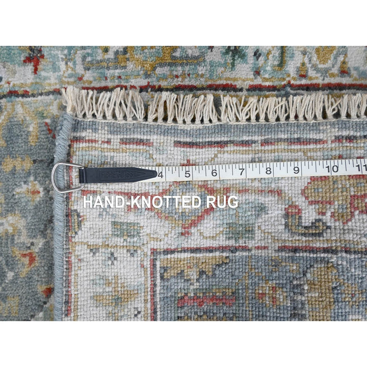 2'0" x 2'11" New Hand Knotted Grey Wool Rectangle Oriental Rug - MOA10210189