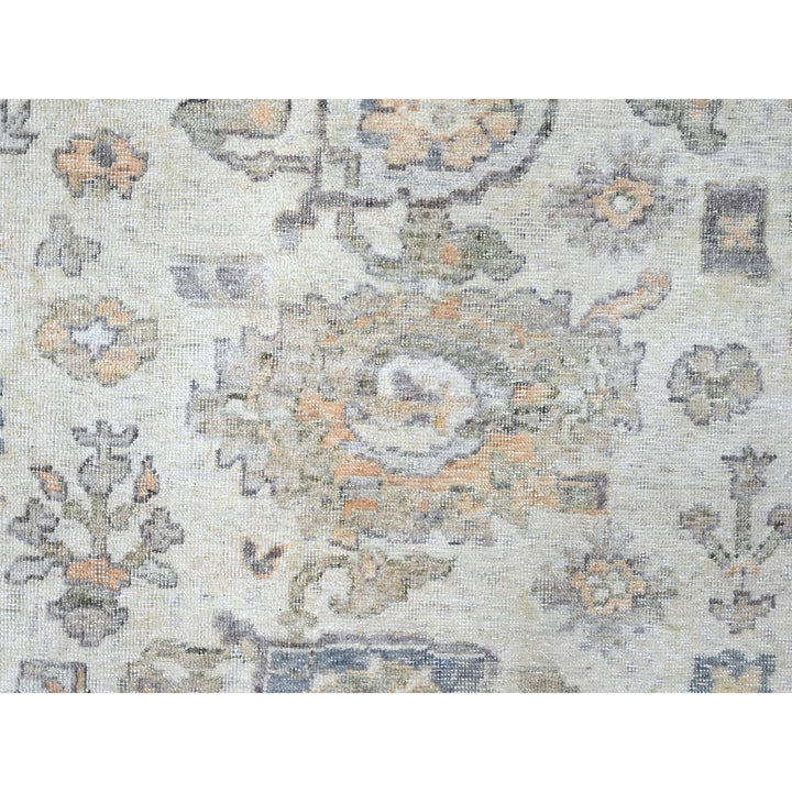 8'10" x 11'10" New Hand Knotted Ivory Wool Rectangle Oriental Rug - MOA10210215