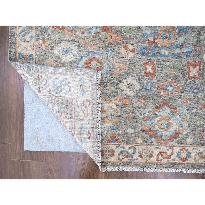 10'0" x 13'10" New Hand Knotted Brown Wool Rectangle Oriental Rug - MOA10210219