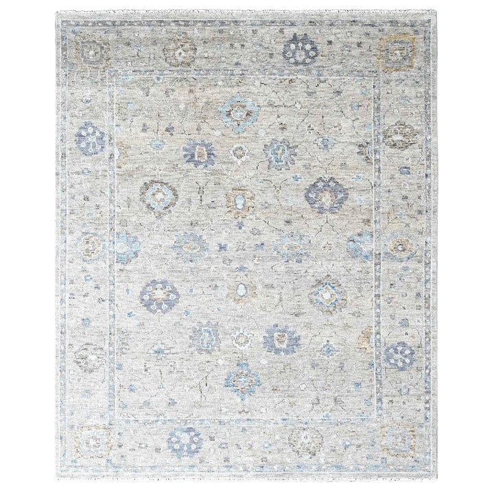 8'11" x 12'0" New Hand Knotted Brown Wool Rectangle Oriental Rug - MOA10210244