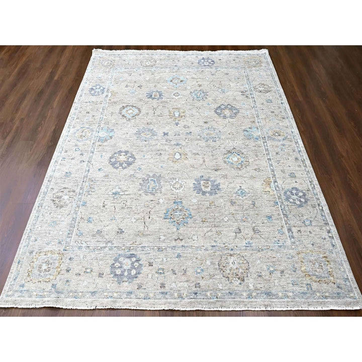 8'11" x 12'0" New Hand Knotted Brown Wool Rectangle Oriental Rug - MOA10210244