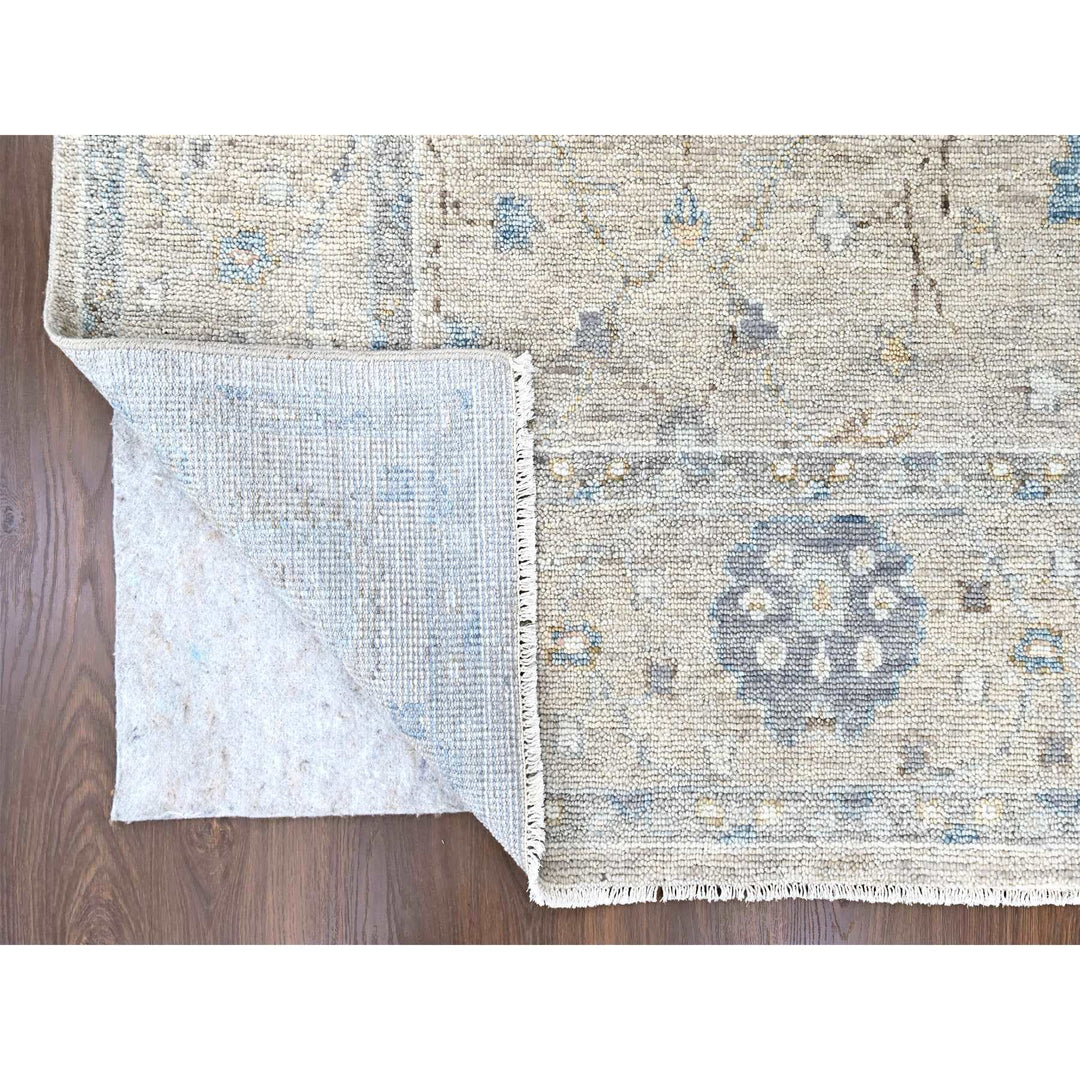 8'11" x 12'0" New Hand Knotted Brown Wool Rectangle Oriental Rug - MOA10210244