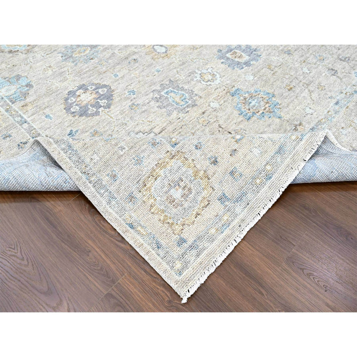 8'11" x 12'0" New Hand Knotted Brown Wool Rectangle Oriental Rug - MOA10210244