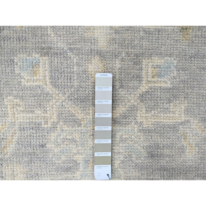 10'0" x 14'0" New Hand Knotted Grey Wool Rectangle Oriental Rug - MOA10210245