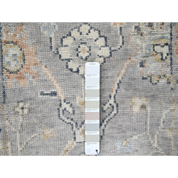 2'5" x 8'5" New Hand Knotted Grey Wool Runner Oriental Rug - MOA10210274