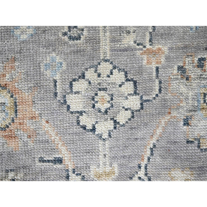 2'5" x 8'5" New Hand Knotted Grey Wool Runner Oriental Rug - MOA10210274