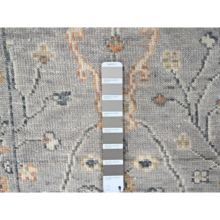 2'3" x 11'2" New Hand Knotted Grey Wool Runner Oriental Rug - MOA10210277