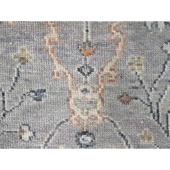 2'3" x 11'2" New Hand Knotted Grey Wool Runner Oriental Rug - MOA10210277