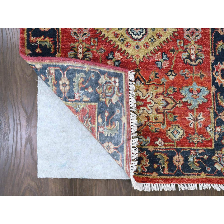 2'7" x 8'2" New Hand Knotted Red Wool Runner Oriental Rug - MOA10210295