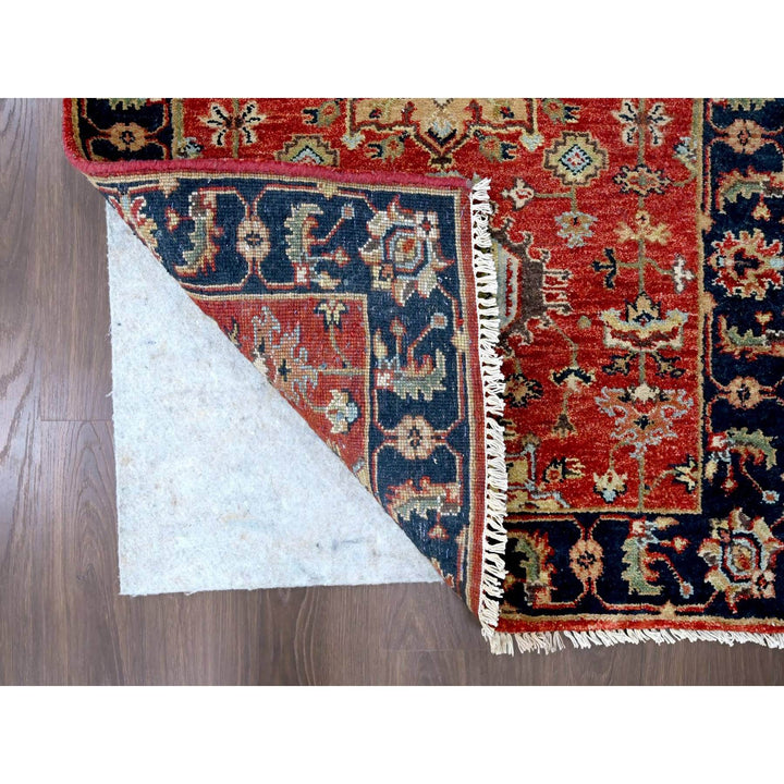2'9" x 9'10" New Hand Knotted Red Wool Runner Oriental Rug - MOA10210296