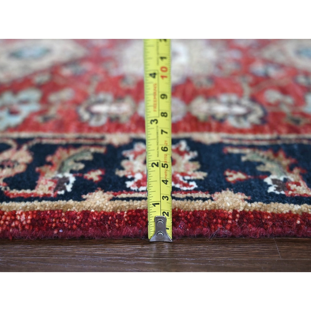 2'9" x 9'10" New Hand Knotted Red Wool Runner Oriental Rug - MOA10210296