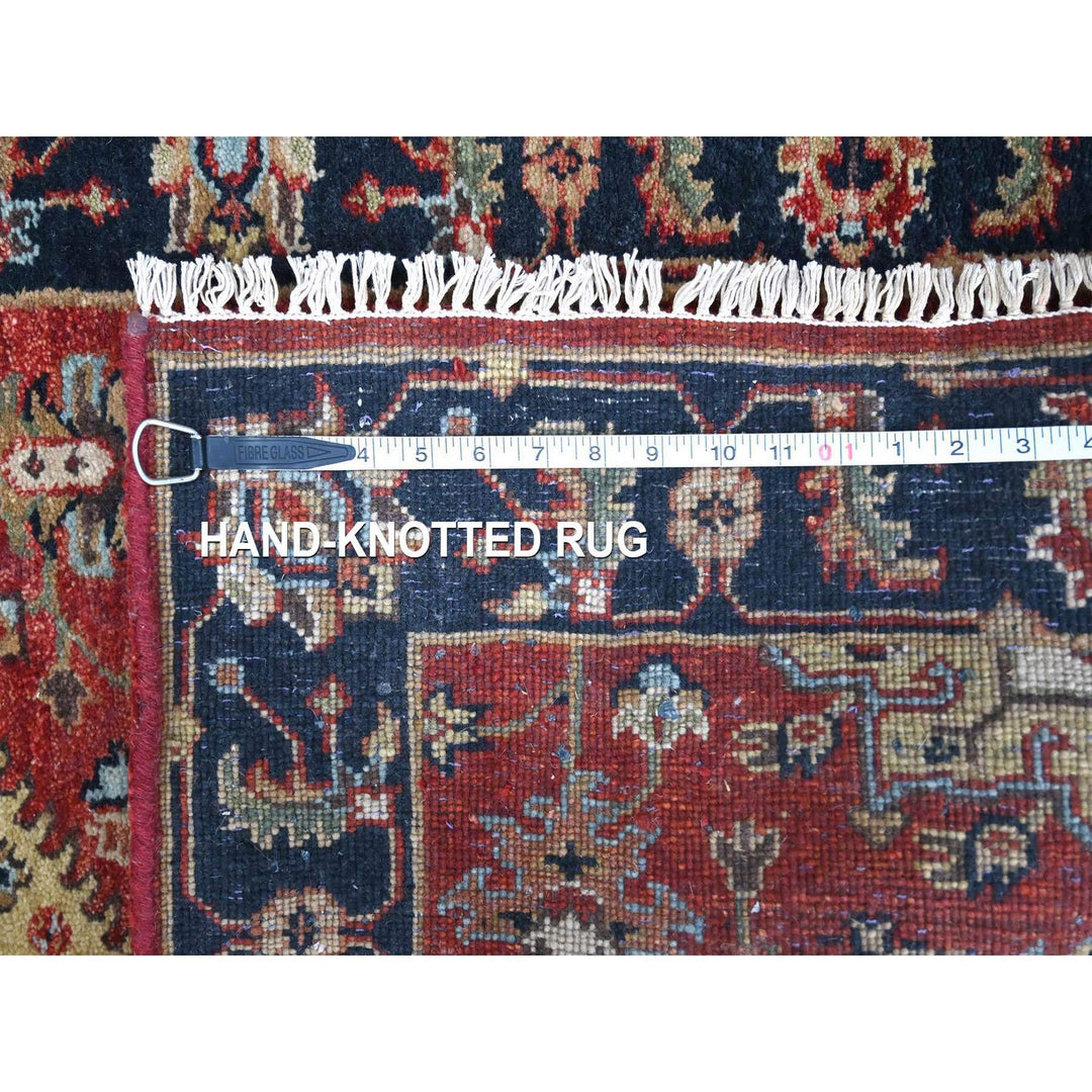 2'9" x 9'10" New Hand Knotted Red Wool Runner Oriental Rug - MOA10210296
