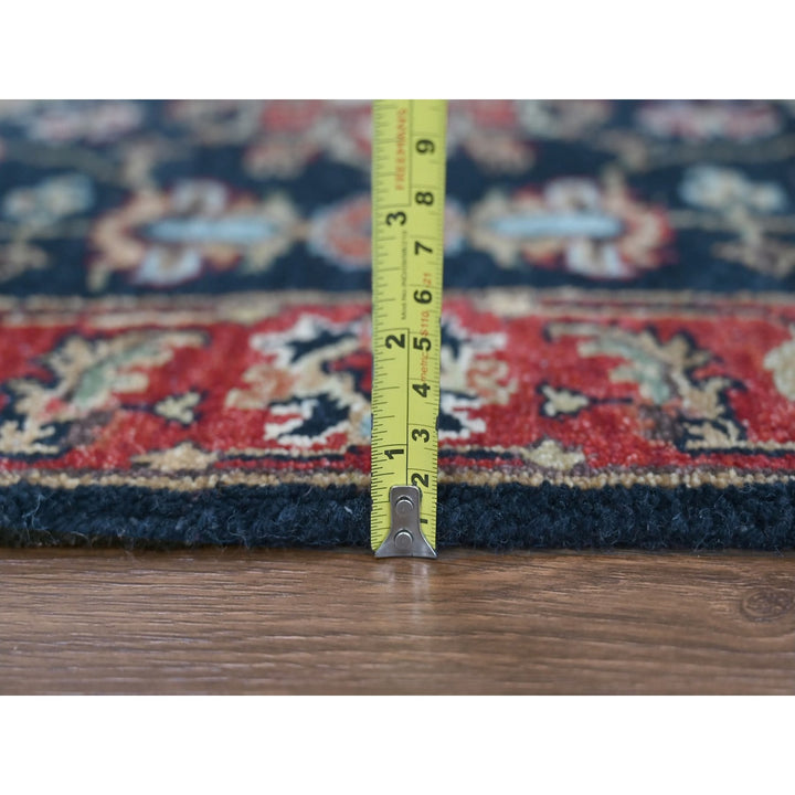 2'7" x 5'11" New Hand Knotted Blue Wool Runner Oriental Rug - MOA10210301