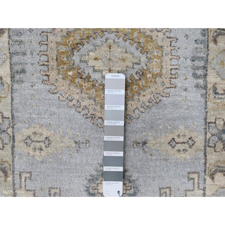 2'2" x 3'0" New Hand Knotted Grey Wool Rectangle Oriental Rug - MOA10210322