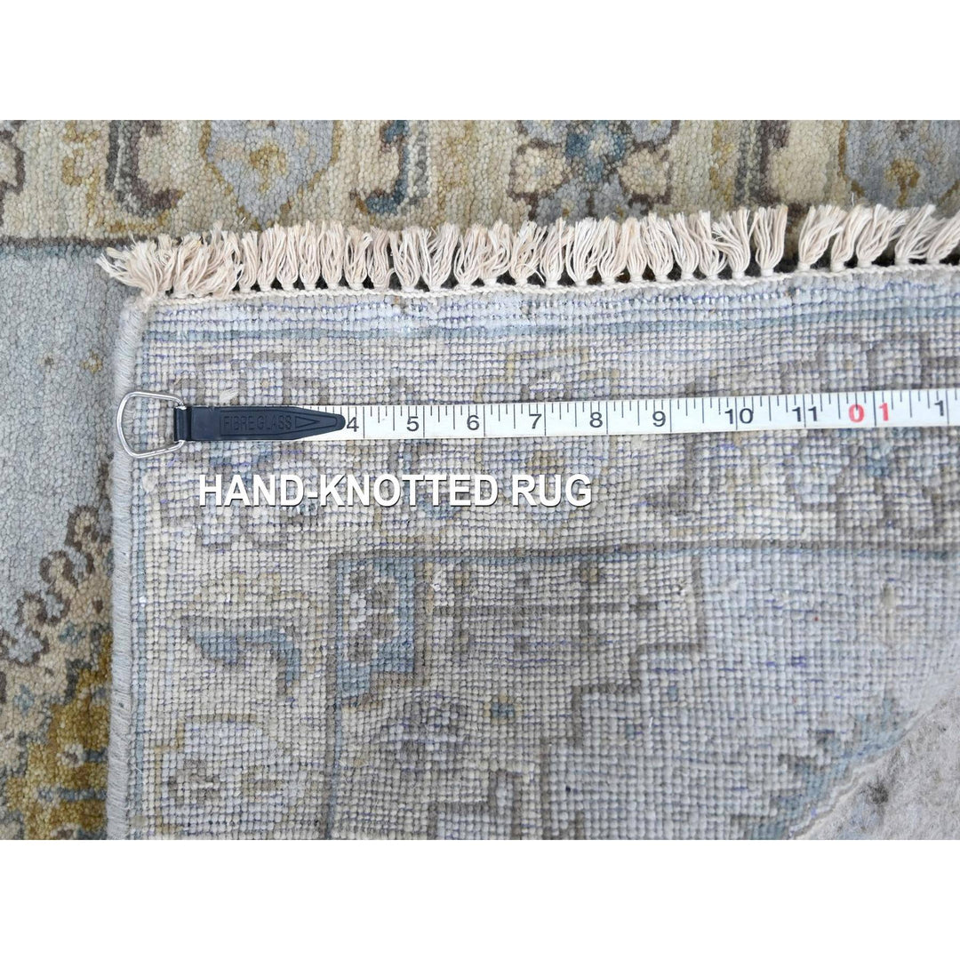 2'0" x 3'0" New Hand Knotted Grey Wool Rectangle Oriental Rug - MOA10210323
