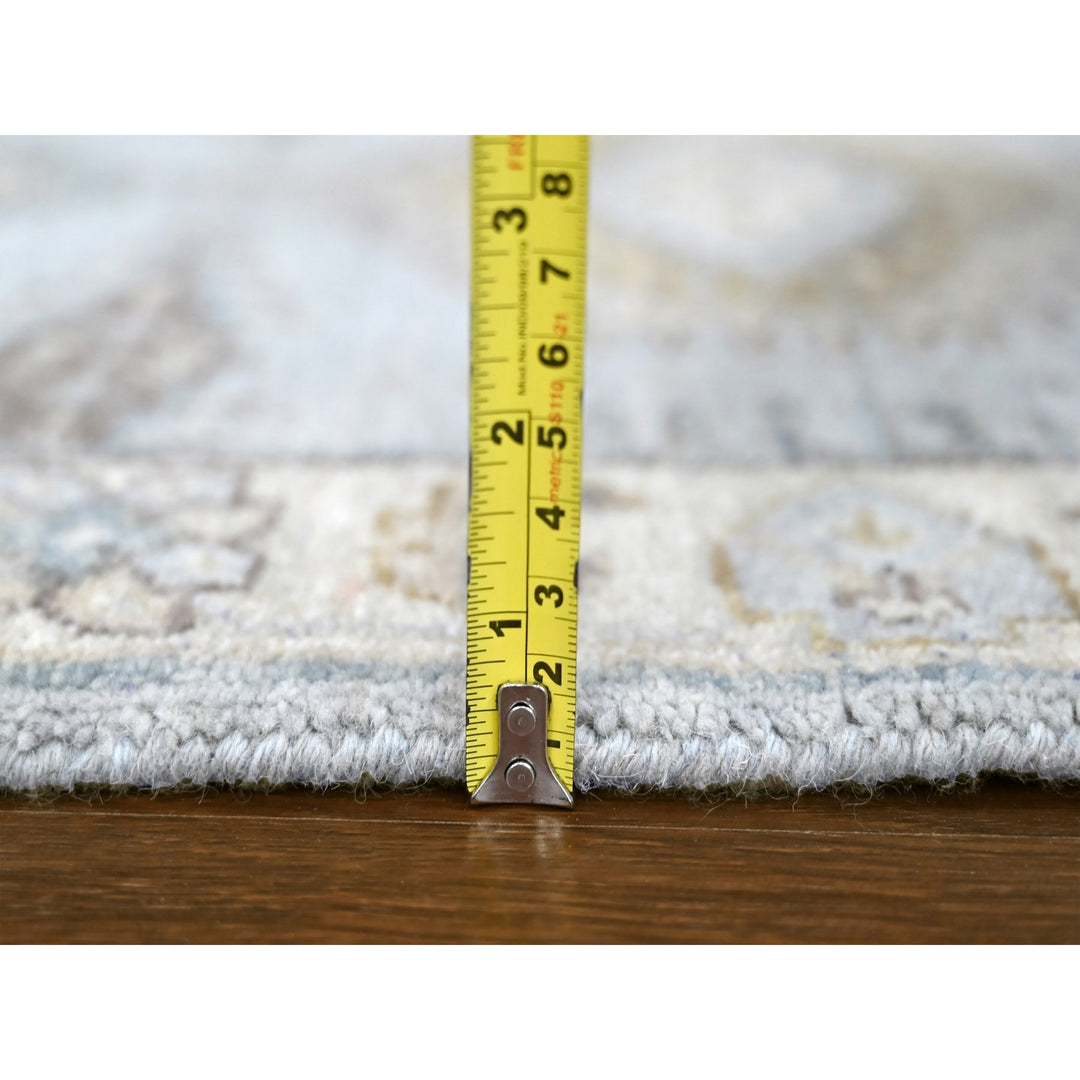 2'0" x 3'0" New Hand Knotted Grey Wool Rectangle Oriental Rug - MOA10210324