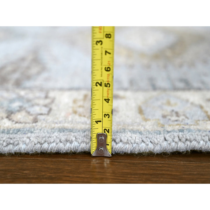 2'0" x 3'0" New Hand Knotted Grey Wool Rectangle Oriental Rug - MOA10210324