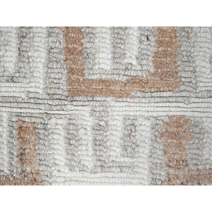 2'1" x 3'0" New Hand Knotted Ivory Wool Rectangle Oriental Rug - MOA10210329