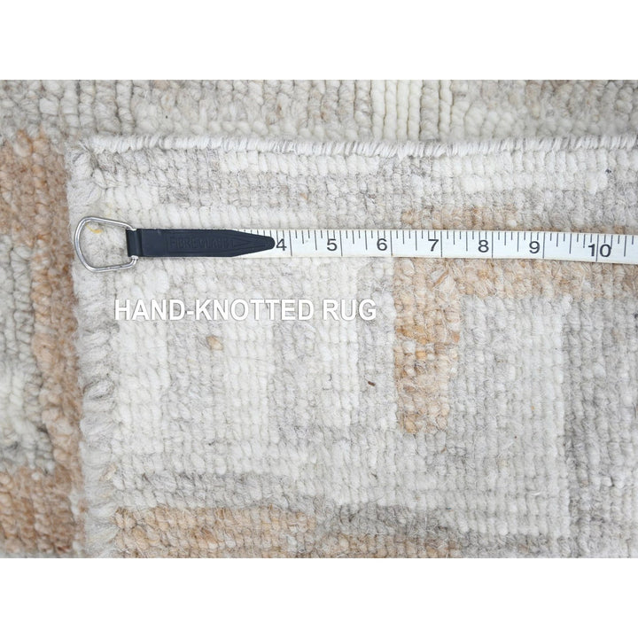2'1" x 3'0" New Hand Knotted Ivory Wool Rectangle Oriental Rug - MOA10210329
