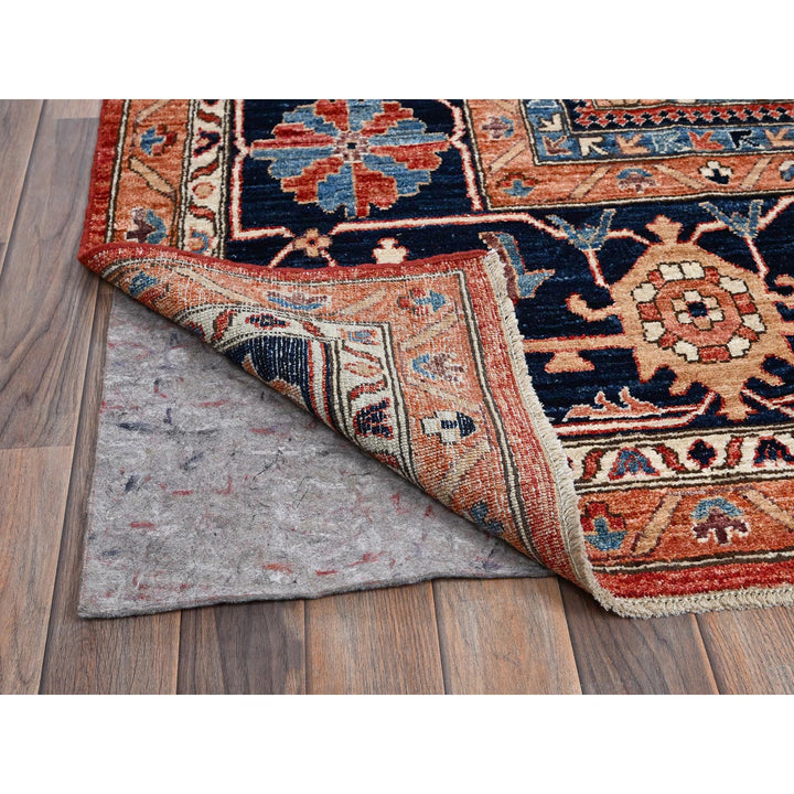 11'7" x 14'11" New Hand Knotted Red Wool Rectangle Oriental Rug - MOA1021051