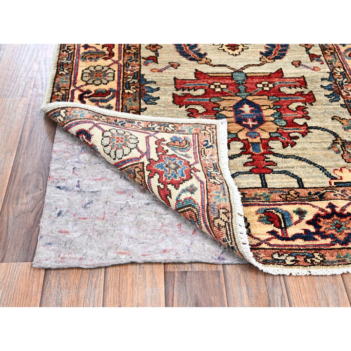 2'10" x 15'0" New Hand Knotted Grey Wool Runner Oriental Rug - MOA1021067