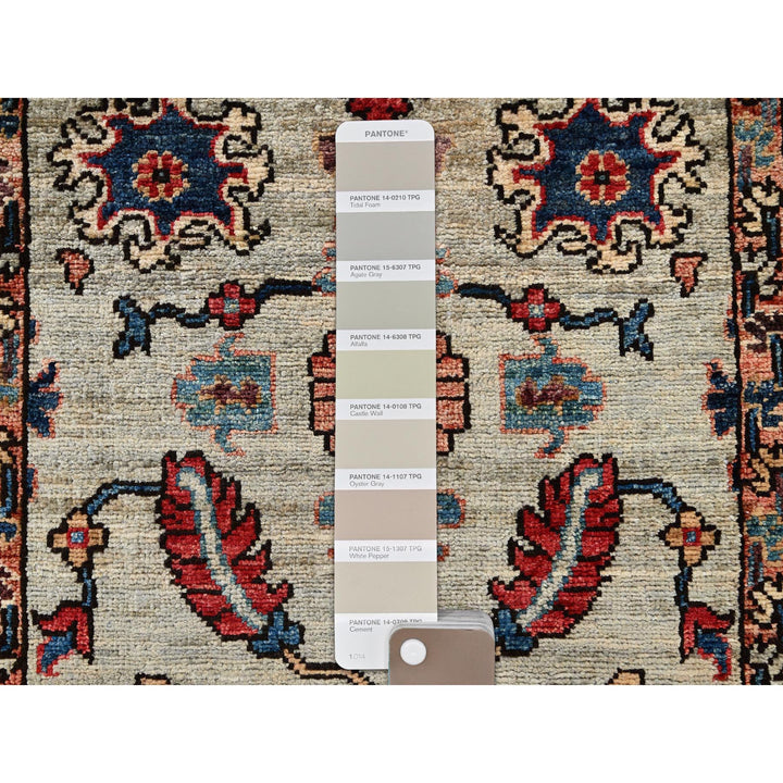 2'10" x 15'0" New Hand Knotted Grey Wool Runner Oriental Rug - MOA1021067