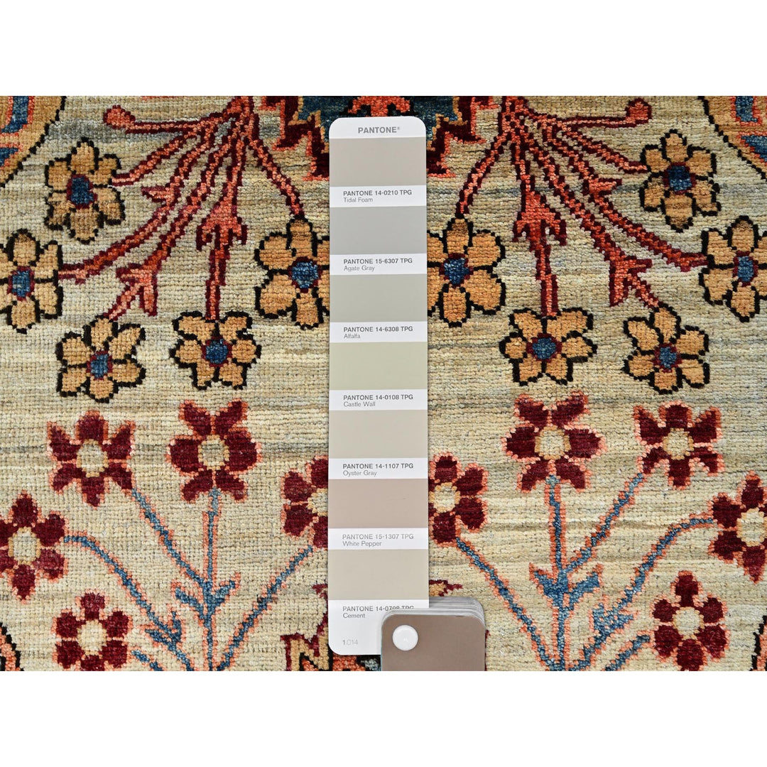 2'9" x 9'10" New Hand Knotted Grey Wool Runner Oriental Rug - MOA1021068