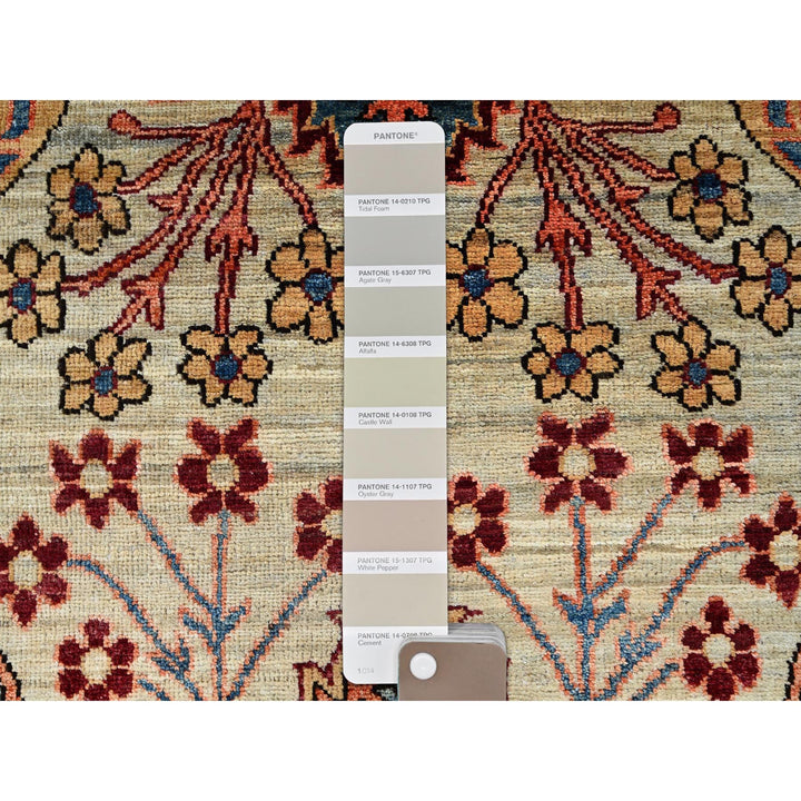 2'9" x 9'10" New Hand Knotted Grey Wool Runner Oriental Rug - MOA1021068