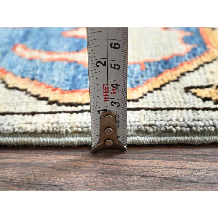 2'9" x 9'10" New Hand Knotted Grey Wool Runner Oriental Rug - MOA1021068