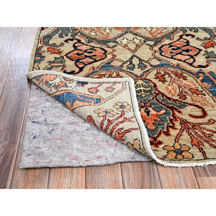 2'8" x 9'7" New Hand Knotted Grey Wool Runner Oriental Rug - MOA1021070