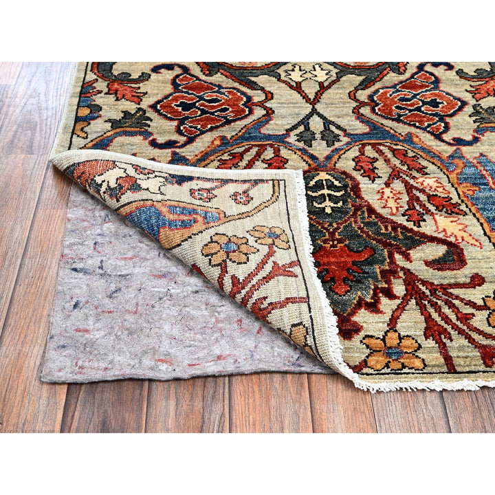 2'9" x 9'10" New Hand Knotted Grey Wool Runner Oriental Rug - MOA1021071