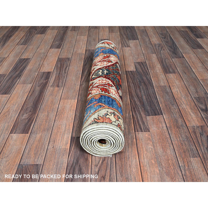 2'9" x 9'10" New Hand Knotted Grey Wool Runner Oriental Rug - MOA1021071