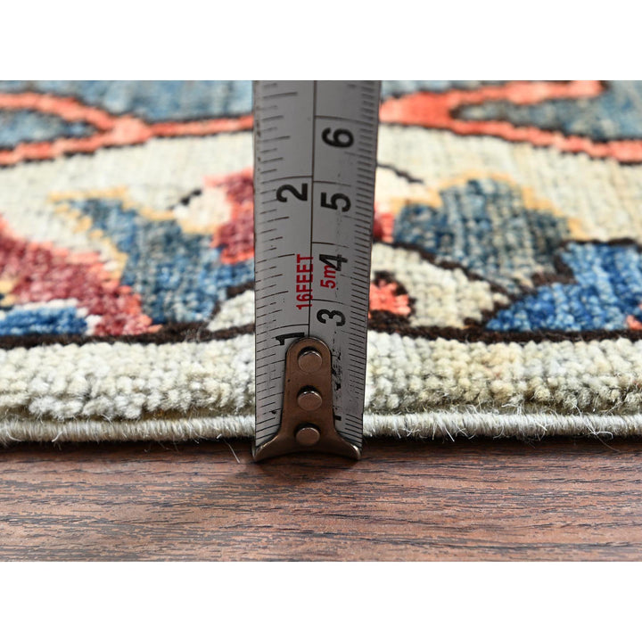 2'9" x 9'10" New Hand Knotted Grey Wool Runner Oriental Rug - MOA1021071