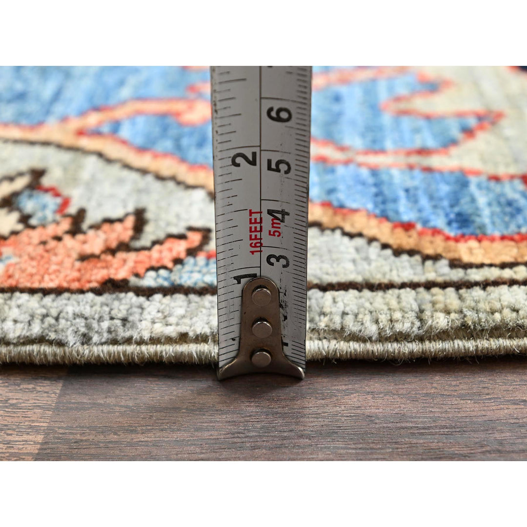 2'8" x 8'3" New Hand Knotted Grey Wool Runner Oriental Rug - MOA1021073