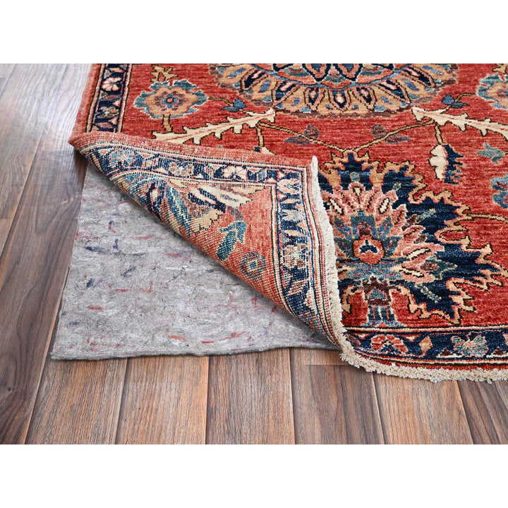 3'1" x 5'0" New Hand Knotted Red Wool Rectangle Oriental Rug - MOA1021079