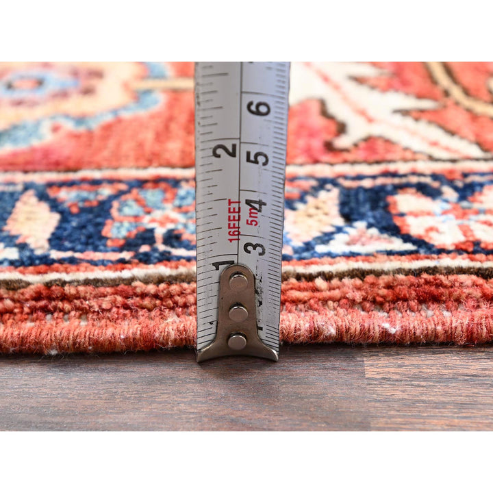 3'1" x 5'0" New Hand Knotted Red Wool Rectangle Oriental Rug - MOA1021079