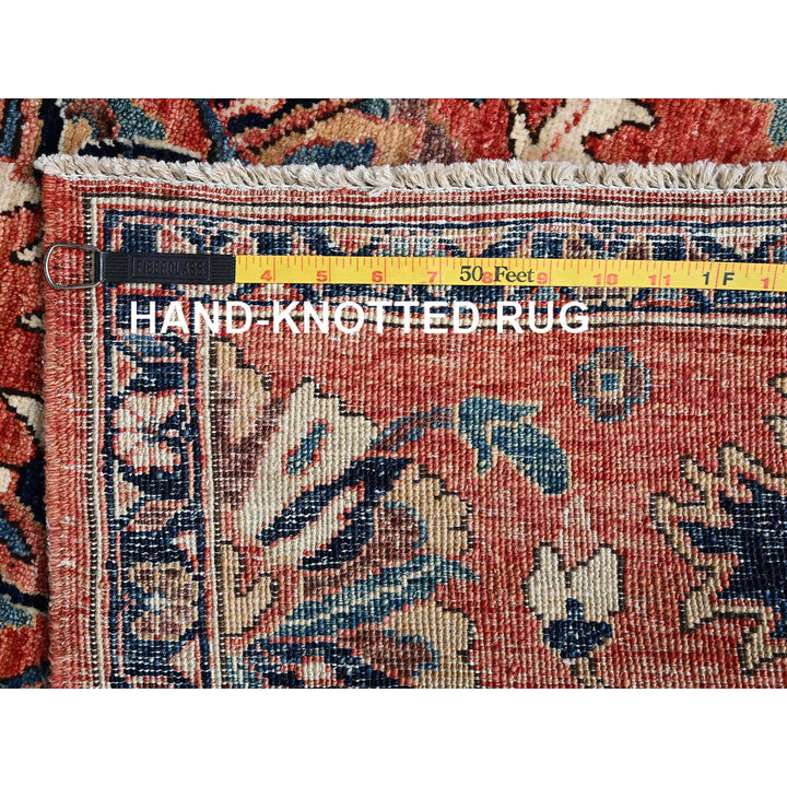 3'1" x 5'0" New Hand Knotted Red Wool Rectangle Oriental Rug - MOA1021079