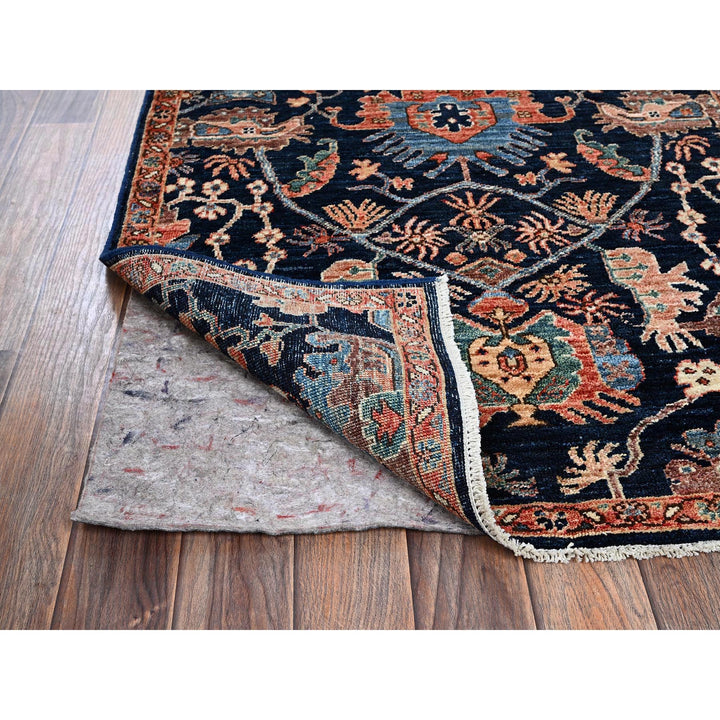 3'0" x 4'10" New Hand Knotted Blue Wool Rectangle Oriental Rug - MOA1021080