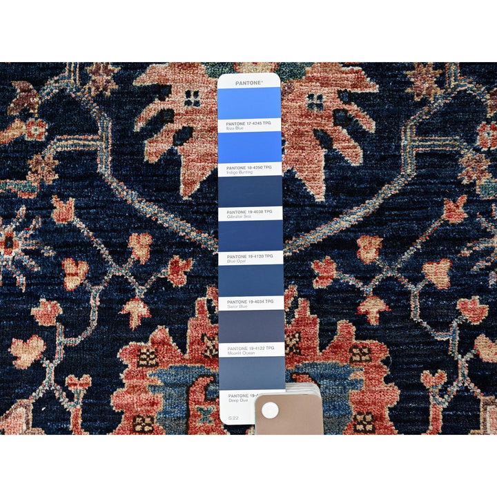 3'0" x 4'10" New Hand Knotted Blue Wool Rectangle Oriental Rug - MOA1021080