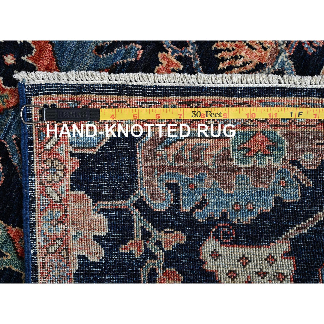 3'0" x 4'10" New Hand Knotted Blue Wool Rectangle Oriental Rug - MOA1021080